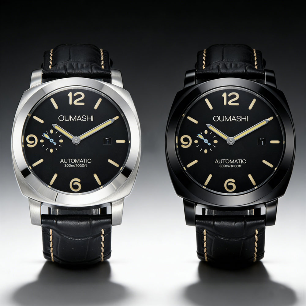 Jewelry For Watches - Zegarek męski 44mm, mechanizm Seagull ST2555,
