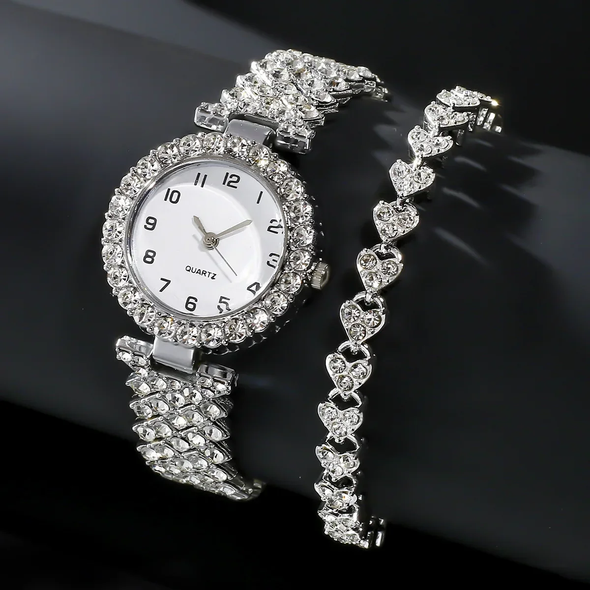 Jewels On Watches - 1 szt./2 szt. Luksusowy Zestaw Zegarków