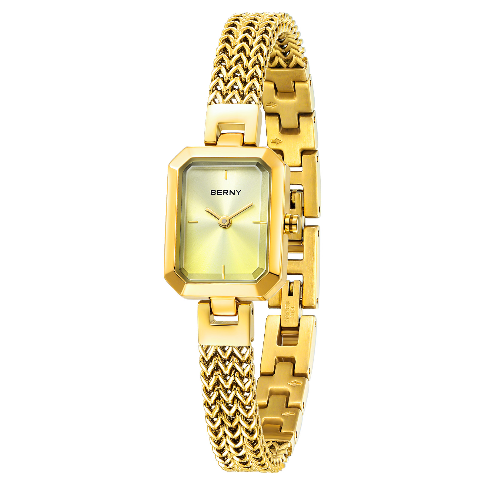 Jewels On Watches - BERNY złoty zegarek dla kobiet Mini
