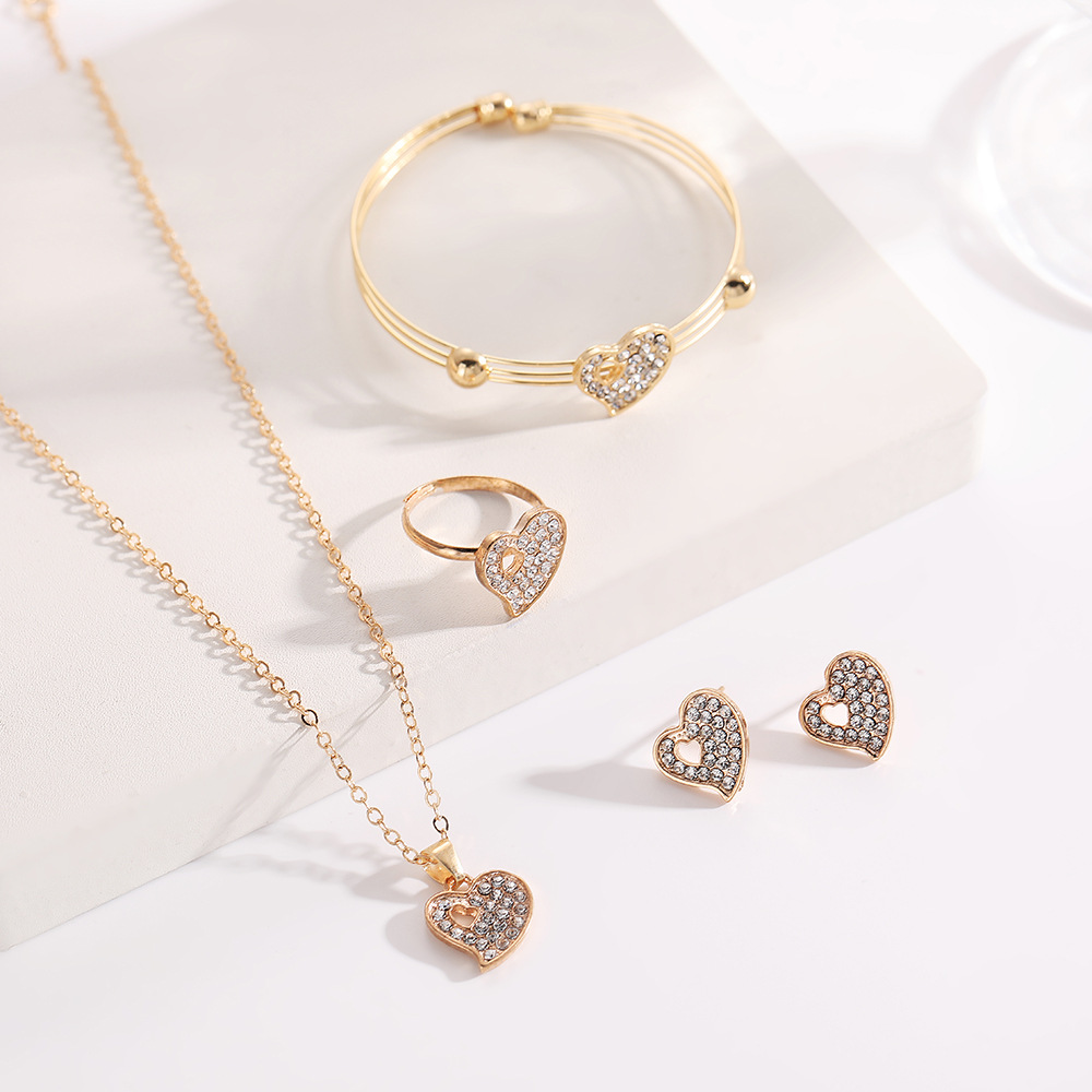 4-częściowy elegancki zestaw b – Crystal Choker Necklace recenzja i cena