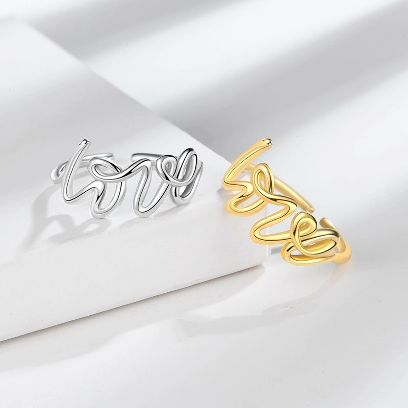 Pierścionek Otwarty z Napisem  – Minimalist Ring Stackable recenzja i cena
