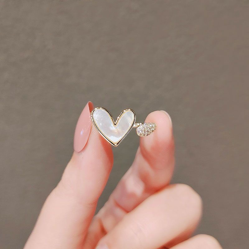 Pierścionek Geometryczne Serce – Minimalist Ring Stackable recenzja i cena