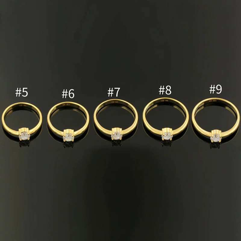 Pierścionek z 14-karatowego zł – Minimalist Ring Stackable recenzja i cena